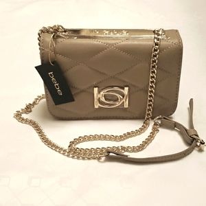 New Bebe ABIGAIL CROSSBODY BAG COLOR Begie
